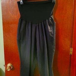 Oh Baby by Motherhood Black pants with belly panel Size 1x